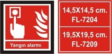 Yangın Alarmı Fotolümen Tabela