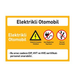 Elektrikli Otomobil Levhası | Elektrikli Araç Park Yeri ve Şarj İstasyonu Levhası