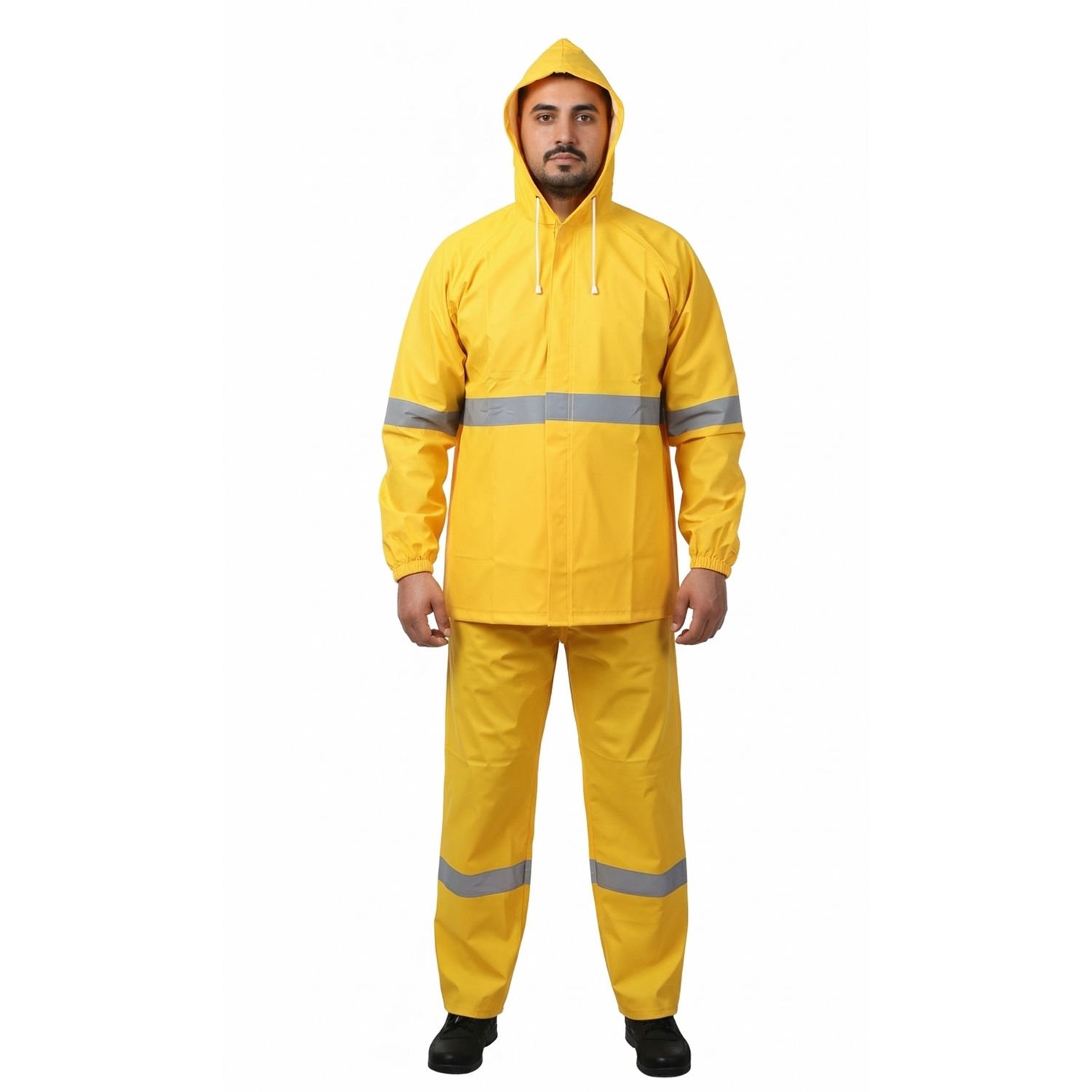 Balıkçı Yağmurluk Reflektörlü Takım Sarı Renk