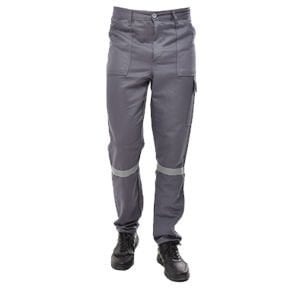 16/12 Gabardin Yazlık İş Pantolonu Gri Renk | İş Pantolonu | Reflektörlü Pantolon