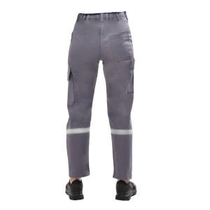 16/12 Gabardin Yazlık İş Pantolonu Gri Renk | İş Pantolonu | Reflektörlü Pantolon