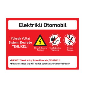 Elektrikli Otomobil Levhası