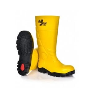 OnBoot S4 SRC Çelik Burunlu Poliüretan Çizme | Sarı İş Çizmesi