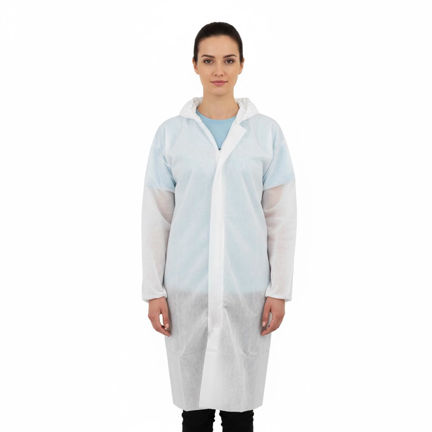 Buriş Tek Kullanımlık Cırtlı Tela Önlük (Kullan At Misafir Önlüğü)