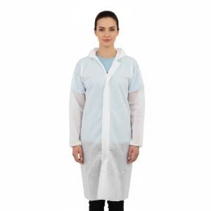 Buriş Tek Kullanımlık Cırtlı Tela Önlük (Kullan At Misafir Önlüğü)