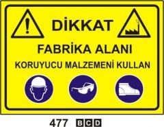 Fabrika Alanı Koruyucu Malzemeni Kullan