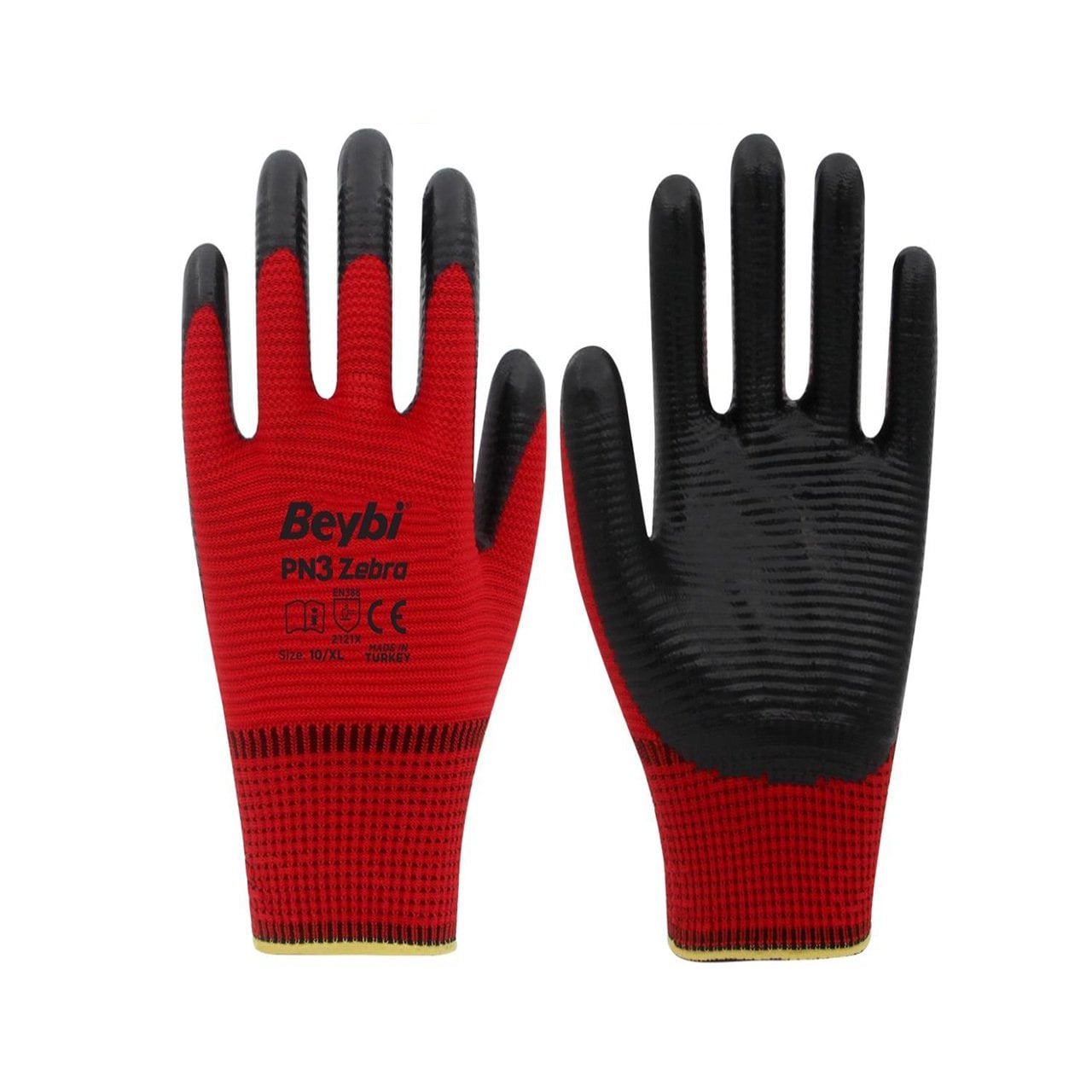 Beybi PN3 Zebra Ekonomik Nitril İş Eldiveni