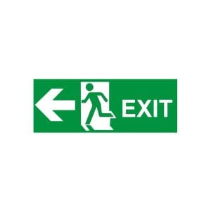 Exit Sol Ok (Fotolümenli Levha)