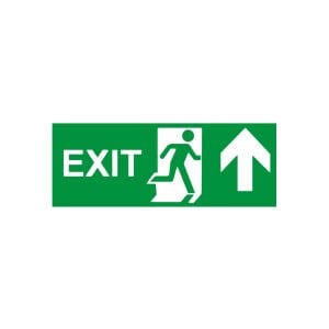 Exit Yukarı Ok (Fotolümenli Levha)