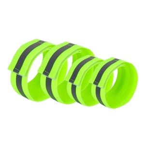 Yüksek Görünürlüklü Koşu ve Yürüyüş Bilekliği 4'lü Set (Esnek)