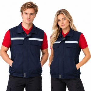 7/7 Gabardin Kapitoneli Kışlık Yelek