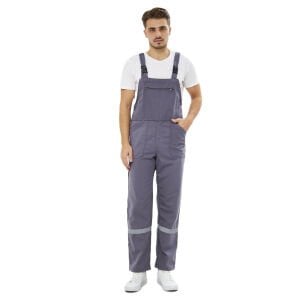 16/12 Gabardin Yazlık Bahçıvan İşçi Tulumu Gri