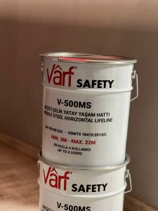 Varf Safety V-500MS Yatay Yaşam Hattı | Geçici Çelik Yaşam Hattı EN795 | 4 Kişilik Güvenlik Hattı