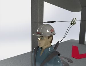 Varf Safety V-500MS Geçici Çelik Yatay Yaşam Hattı