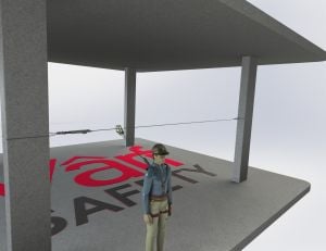 Varf Safety V-500MS Geçici Çelik Yatay Yaşam Hattı