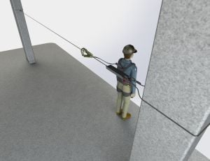 Varf Safety V-500MS Geçici Çelik Yatay Yaşam Hattı