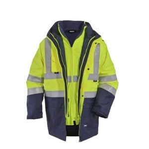 Vento Oxford Parka 5+1 Sarı Lacivert Kışlık Parka (PR07)