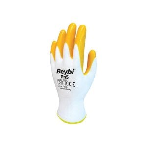 Beybi Pn5 Sarı Nitril İş Eldiveni