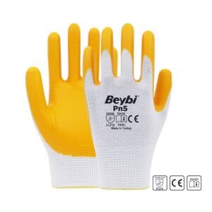 Beybi Pn5 Sarı Nitril İş Eldiveni