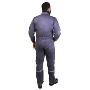16/12 Gabardin Yazlık İşçi Boy Tulumu Gri | Yazlık İşçi Tulumu