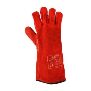 Veo F437 Redweld Isıya Dayanıklı Kaynakçı Eldiveni | Kırmızı Kaynakçı Eldiveni