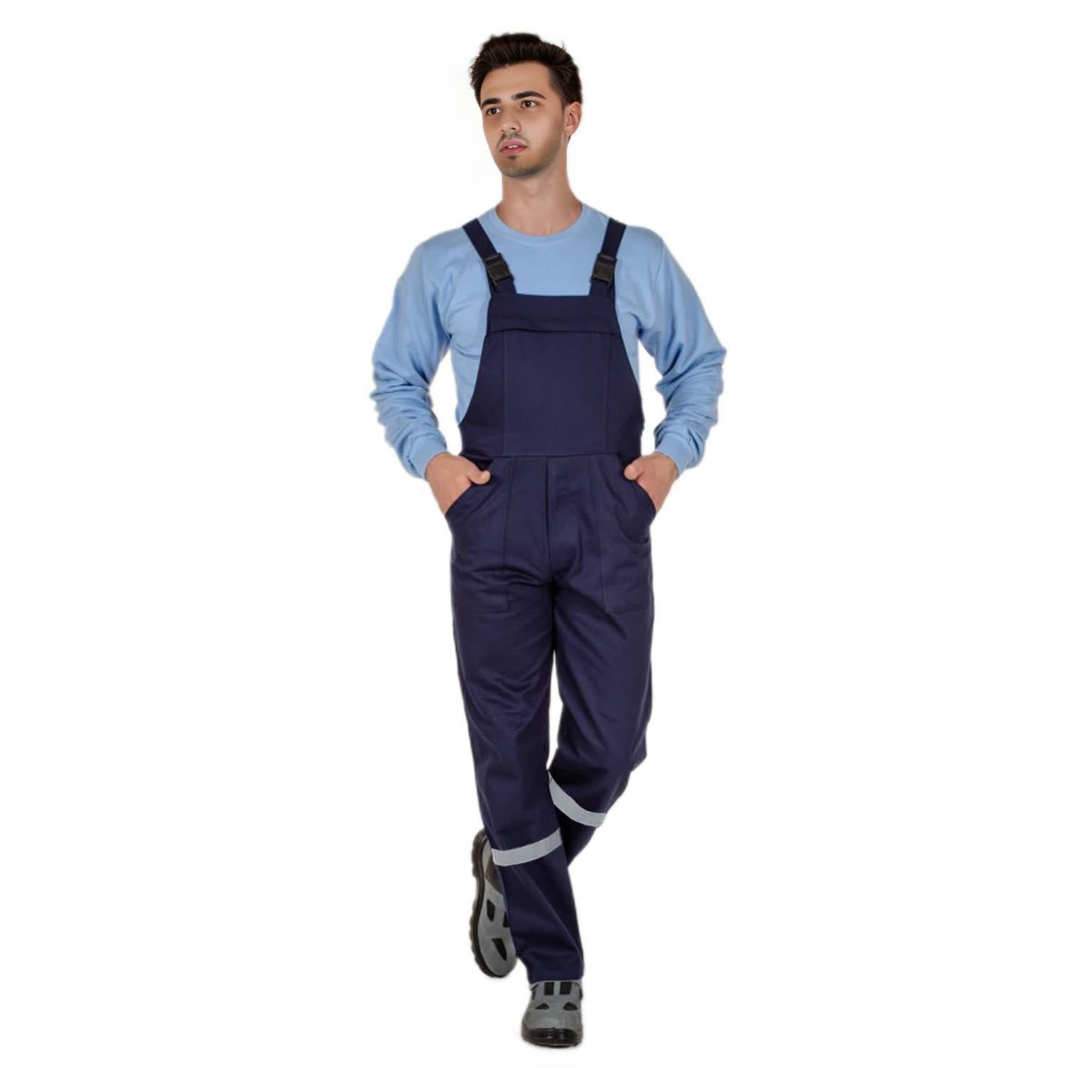 16/12 Gabardin Bahçıvan İşçi Tulumu Lacivert