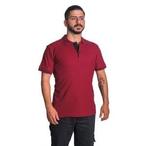 Buriş LineEdge Polo Yaka Tişört Bordo