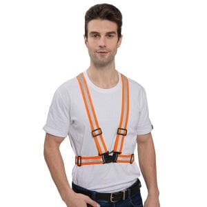 Yüksek Görünümlü Şerit Askı Turuncu (Düz Kumaş)