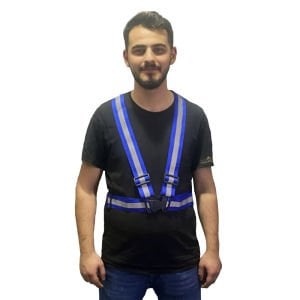 Yüksek Görünümlü Şerit Askı Lacivert (Düz Kumaş)