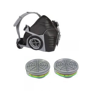 Delta Plus M6200 Yarım Yüz Maskesi + ABEK1 Filtre Seti | Solunum Koruyucu Kombine Set