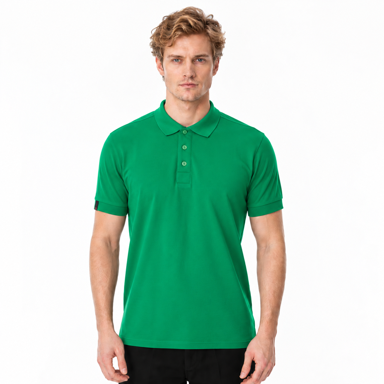 Buriş CoolFit Polo Yaka Tişört Yeşil