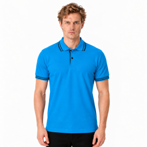 Buriş LineEdge Polo Yaka Tişört Turkuaz