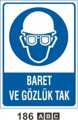 Baret ve Gözlük Tak