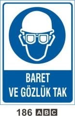 Baret ve Gözlük Tak
