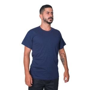 0 Yaka Tişört Penye Lacivert