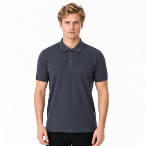 Buriş CoolFit Polo Yaka Tişört Füme