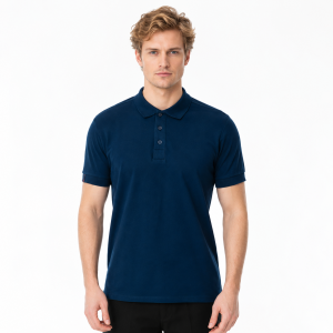 Buriş CoolFit Polo Yaka Tişört Lacivert