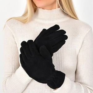 Buriş Polar Eldiven Siyah Erkek