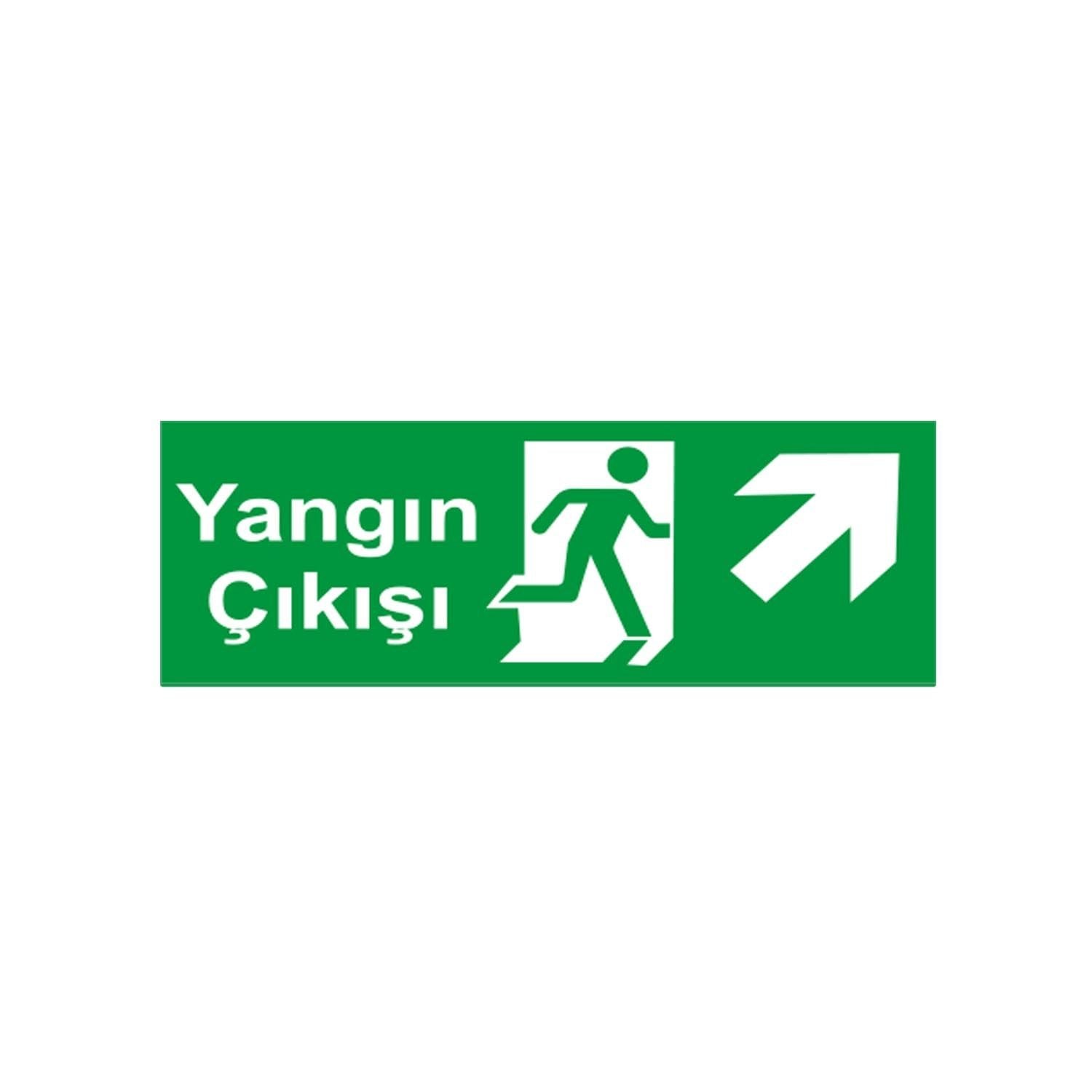 Yangın Çıkışı Sağ Yukarı Ok