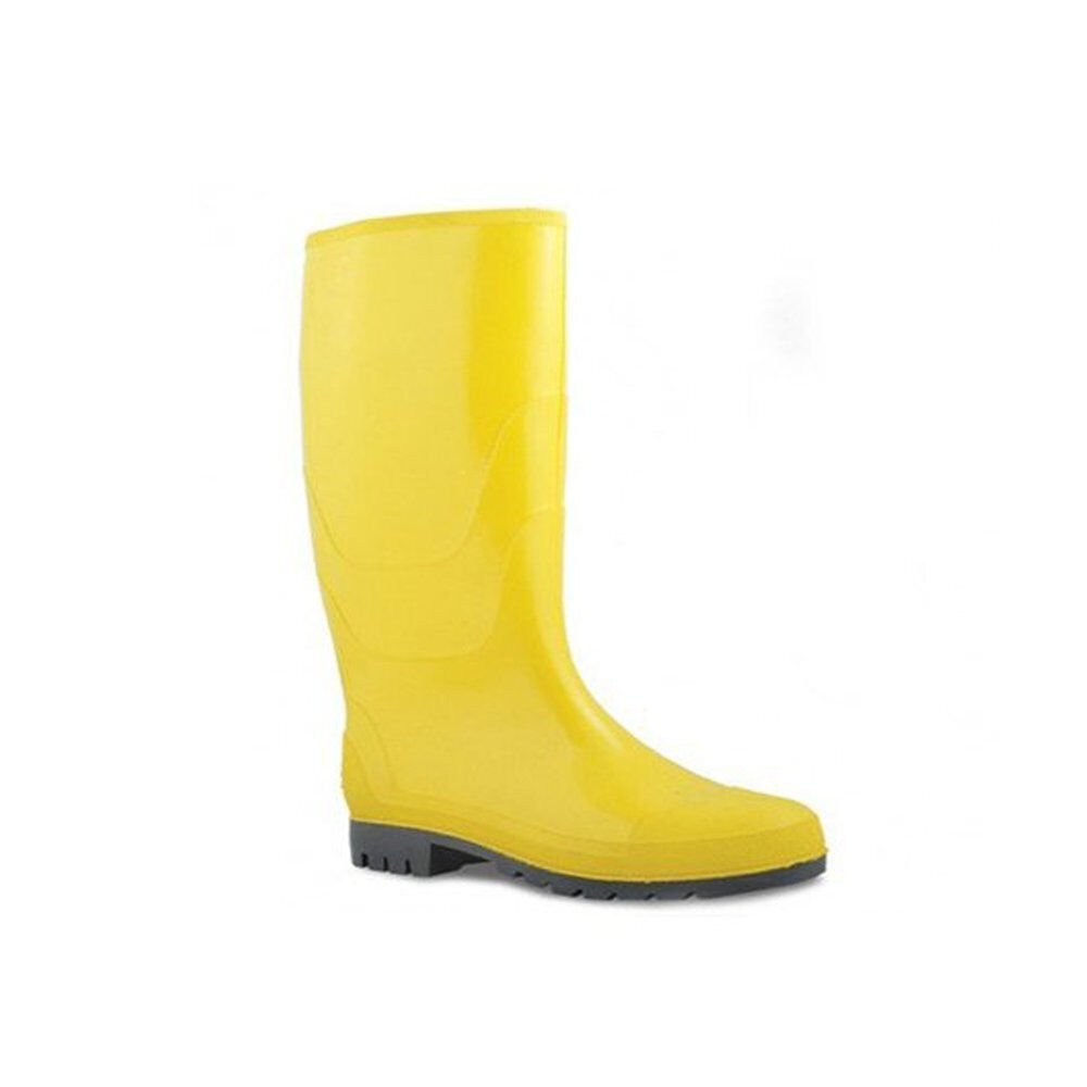 Palalı 102 Pvc Merdane Uzun Sarı İşçi Çizmesi