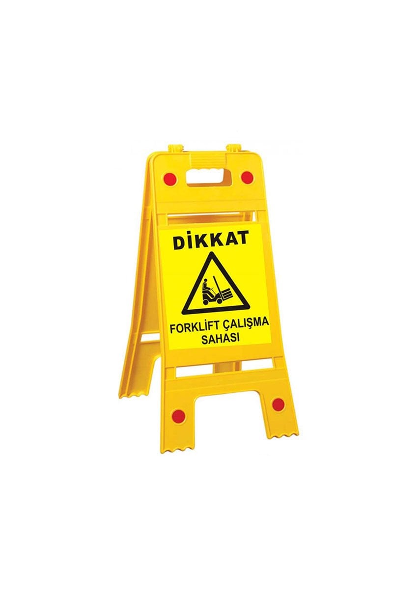 Forklift Çalışma Sahası Portatif Ayaklı Levha