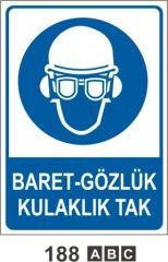 Baret Gözlük Kulaklık Tak