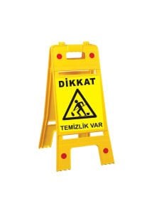 Temizlik Var Kaygan Zemin Levhası