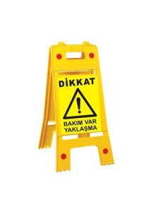 Bakım Var Yaklaşma Portatif Ayaklı Levha