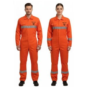 16/12 Gabardin Tıbbi Atık Tulumu | Atık Koruyucu Tulum | Gabardin Kumaş Atık Tulumu