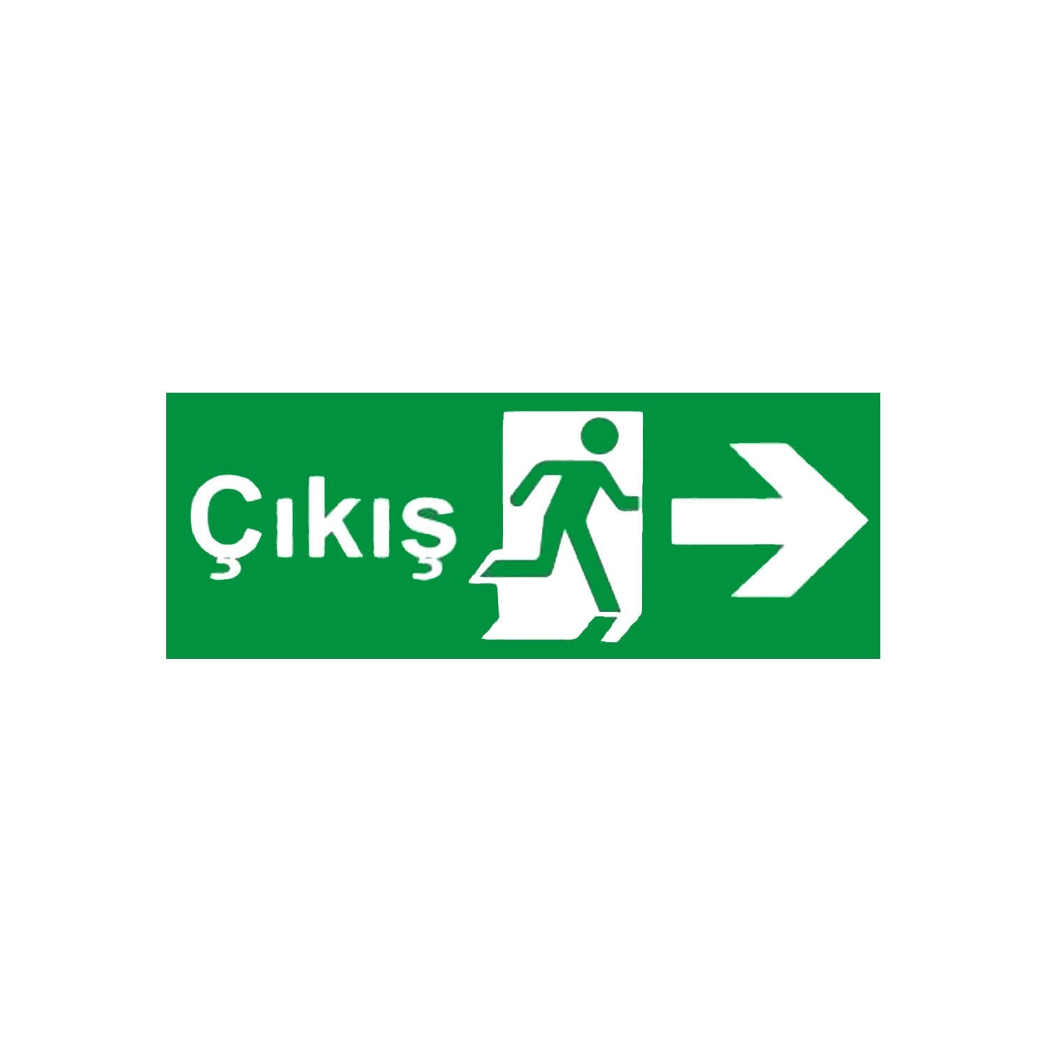 Çıkış Sağ Ok (Fotolümenli Levha)