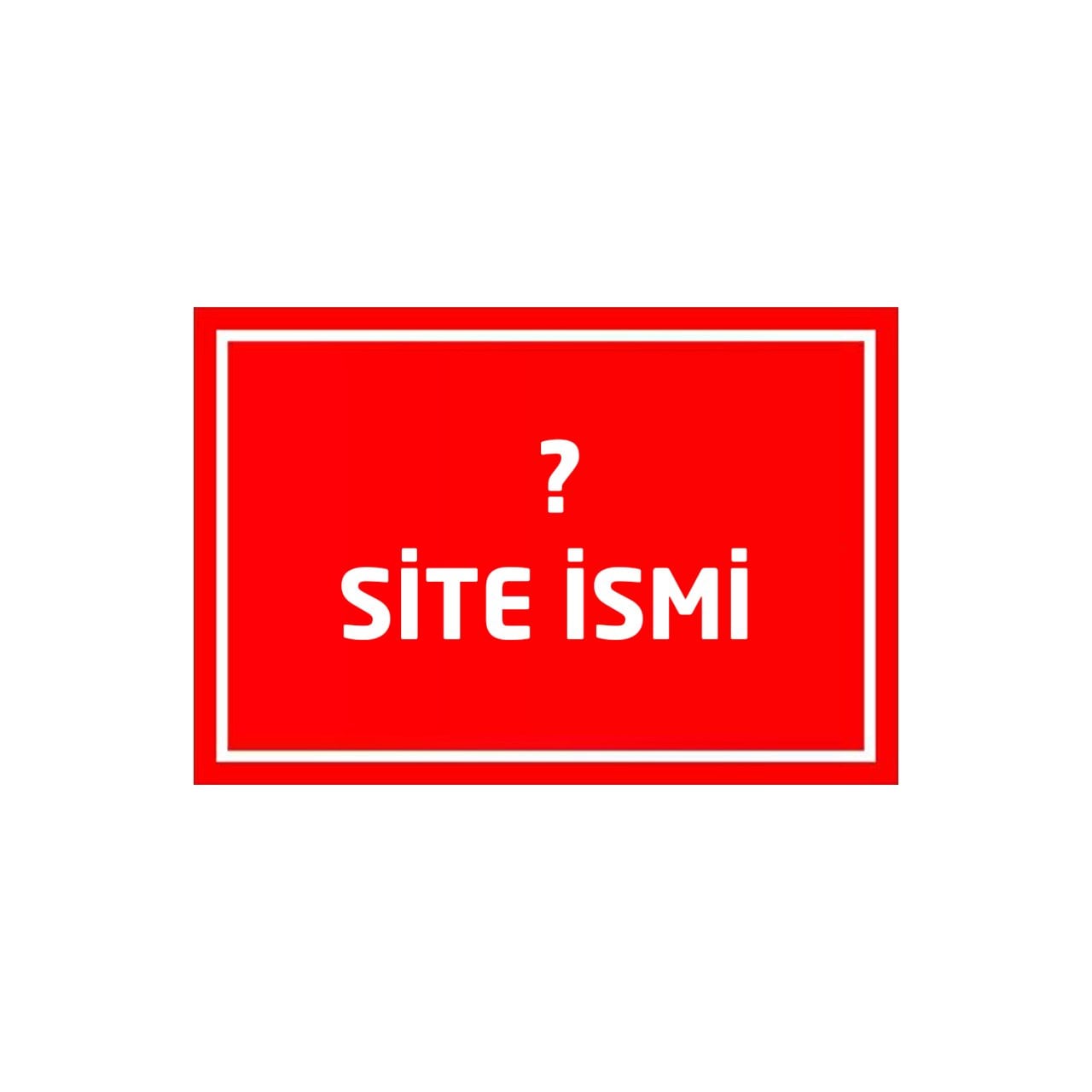 Apartman ve Site İsmi Levhası (Özel Üretim)