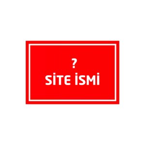 Apartman ve Site İsmi Levhası (Özel Üretim)
