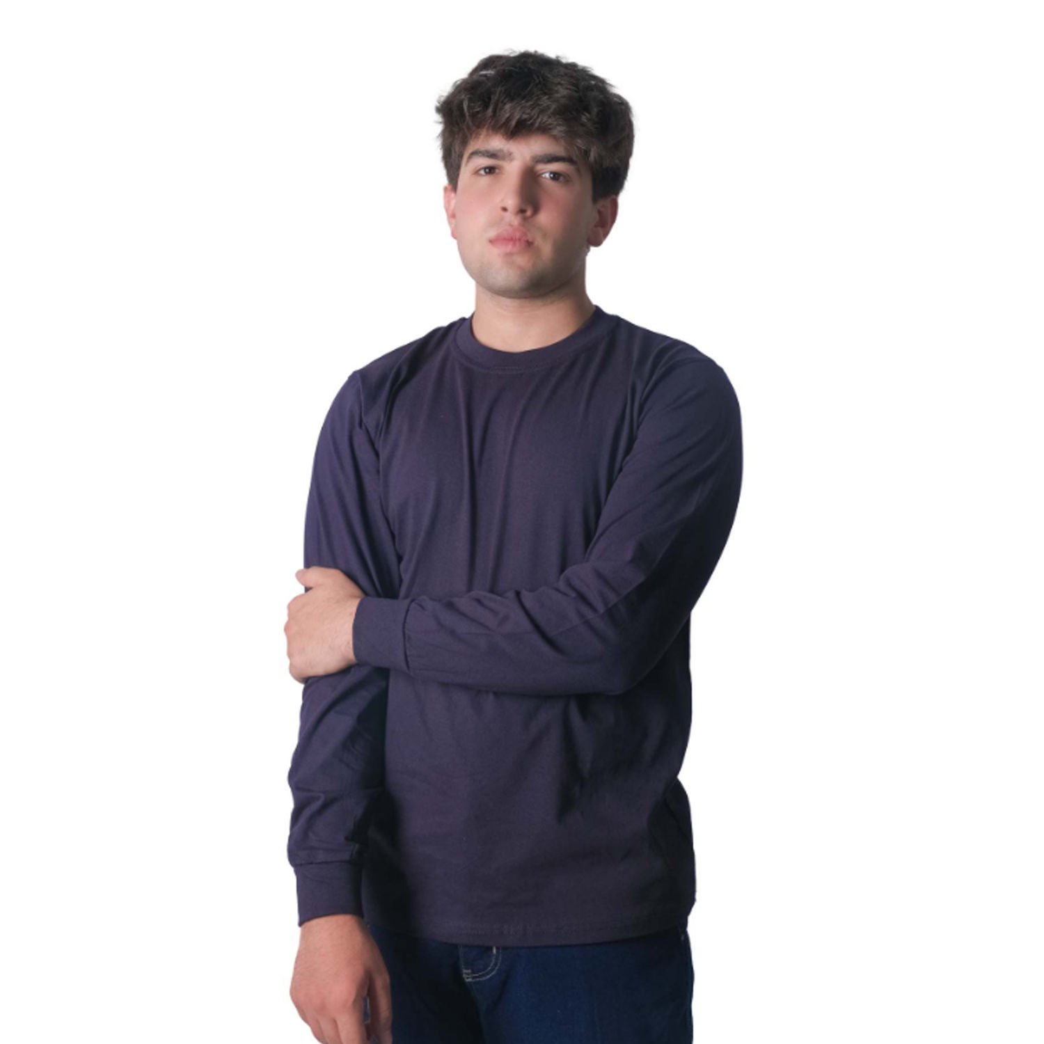 0 Yaka Sweatshirt 3 İplik