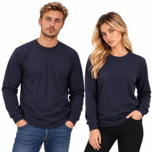0 Yaka Sweatshirt 3 İplik | Kışlık Uzun Kollu Sweat